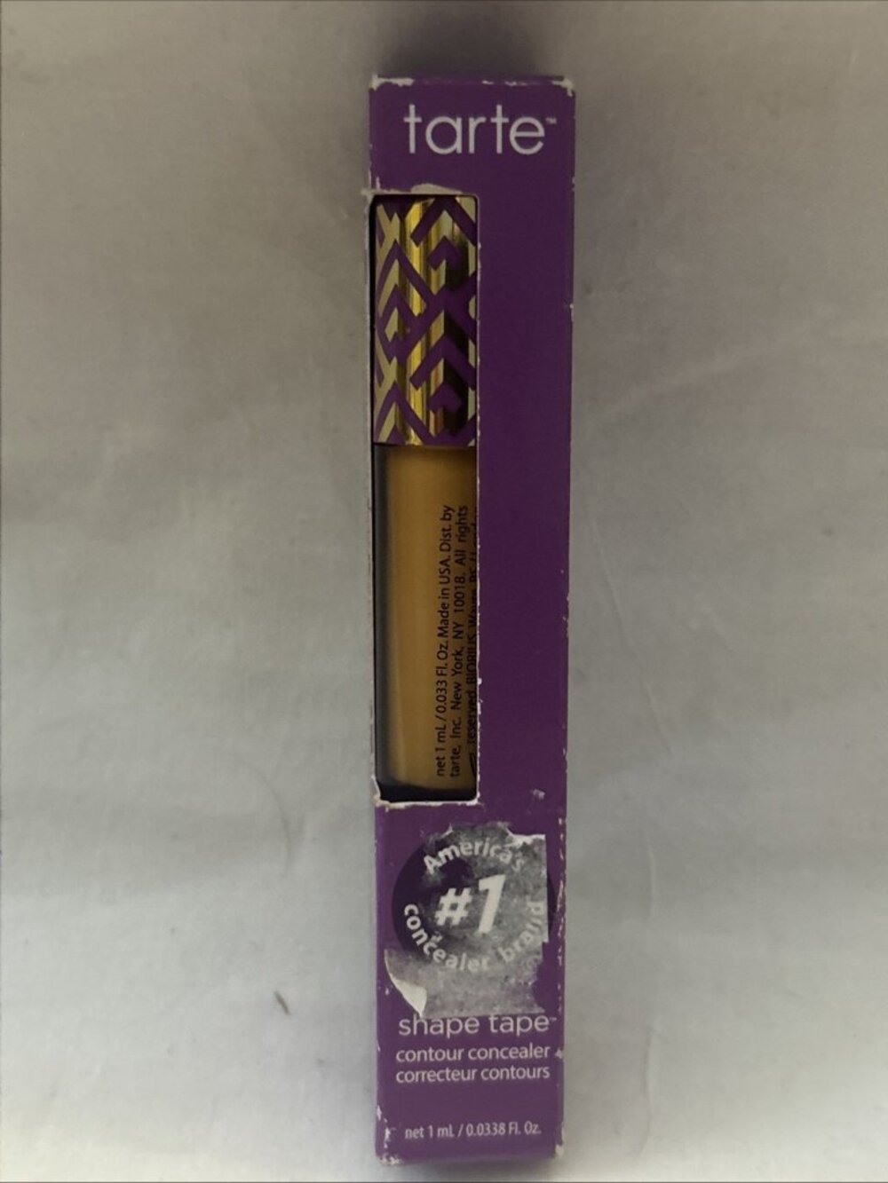 tarte Shape Tape Radiant Liquid Concealer 37G Medium-Tan Golden 0.33 fl oz New